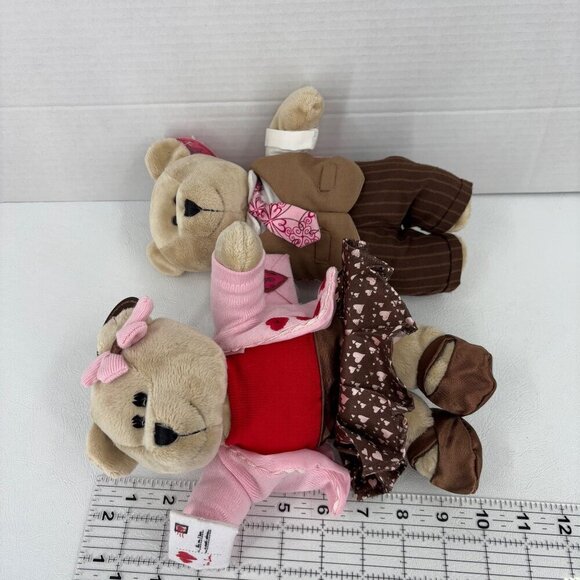 Starbucks Bearista Teddy Bear Plush 10 Inch Lot 2 Valentines Edition 2007 2011 - Picture 11 of 14